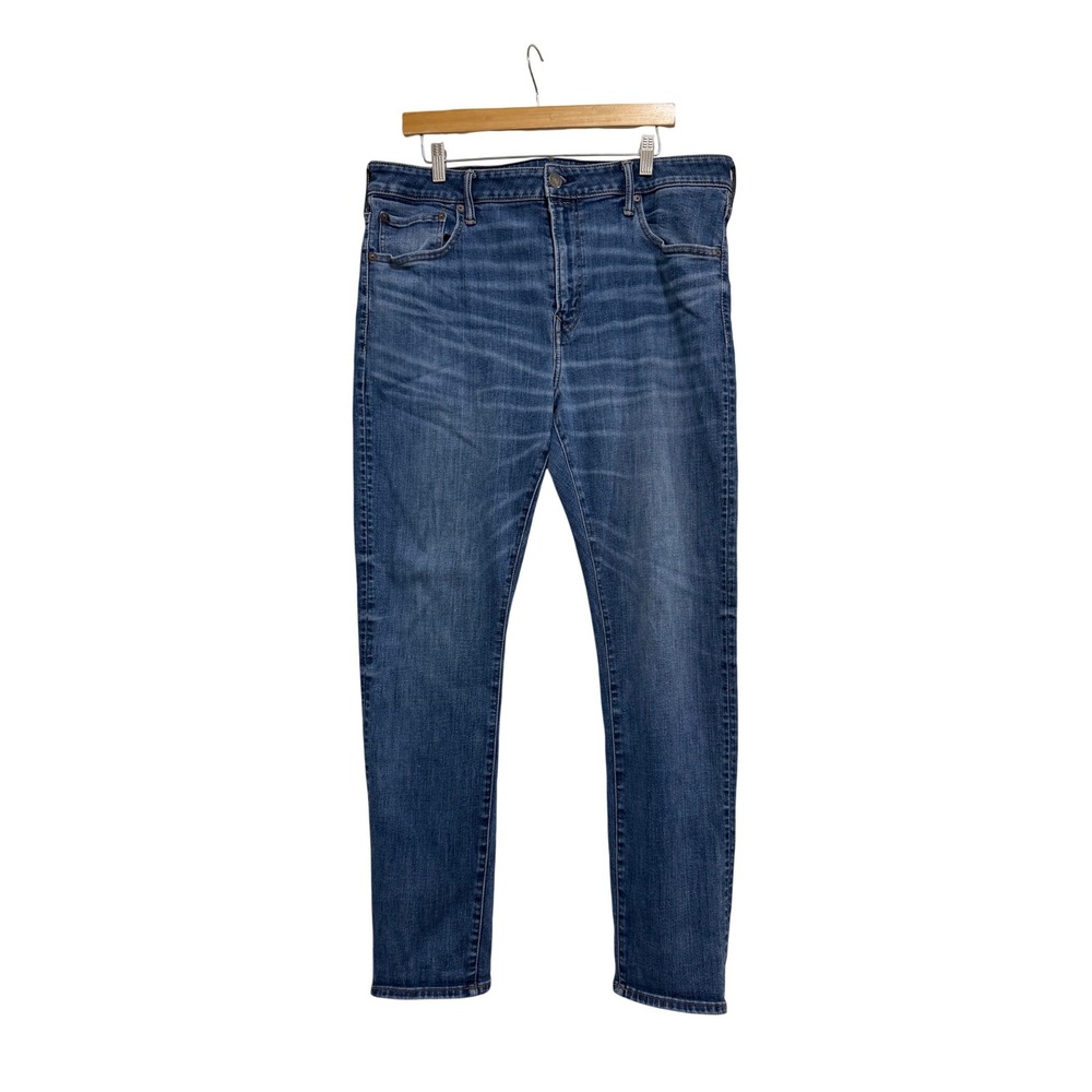 American Eagle Airflex+ Athletic Skinny Blue Jeans Mens 40x32 Medium Wash